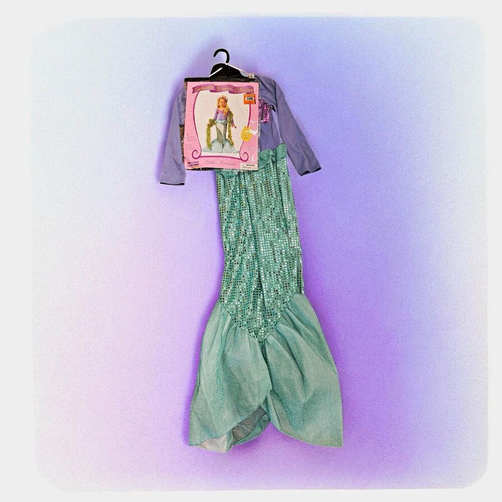 California Costume Little Mermaid Girls Complete Outfit S (6-8) Purple/Green